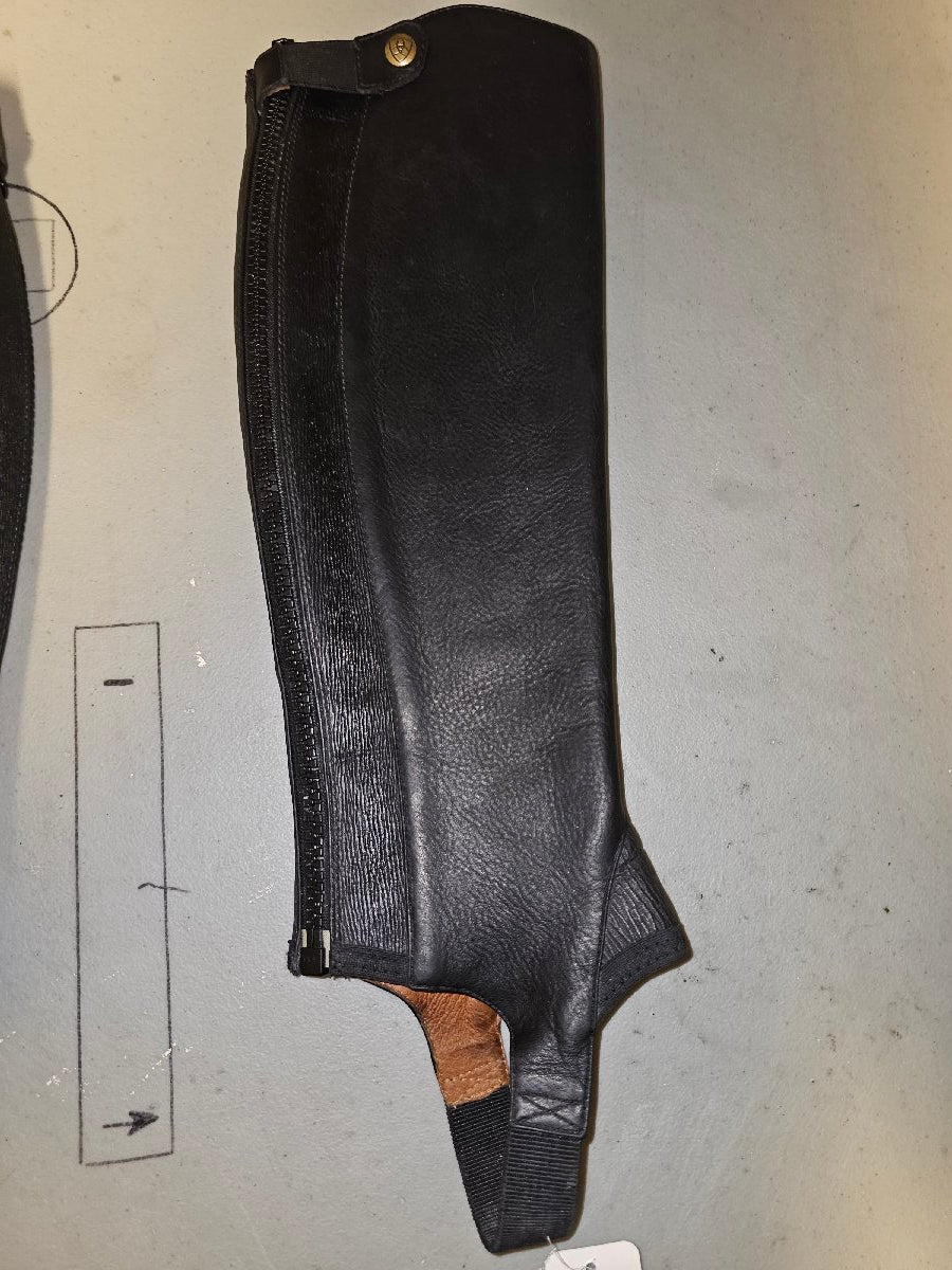 Ariat contour leather half chaps ladies small
