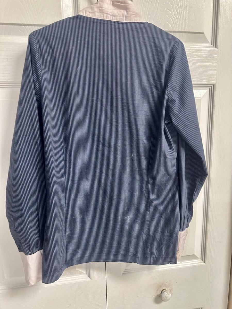 HORSEWARE IRELAND Horseware Ladies Long Sleeve Competition Show Shirt -Blue Pinstripe -Medium/40 (4)