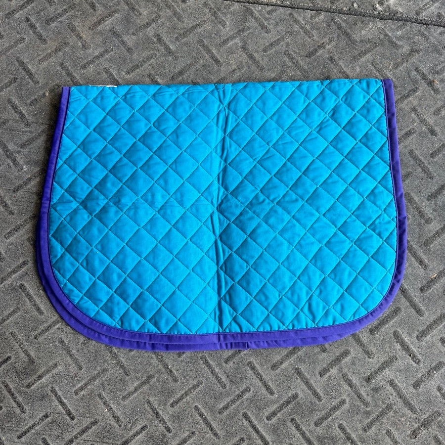 WILKER'S Wilker’s Blue/Purple Horseback Riding English Baby Saddle Pad. Good Condition. (3)
