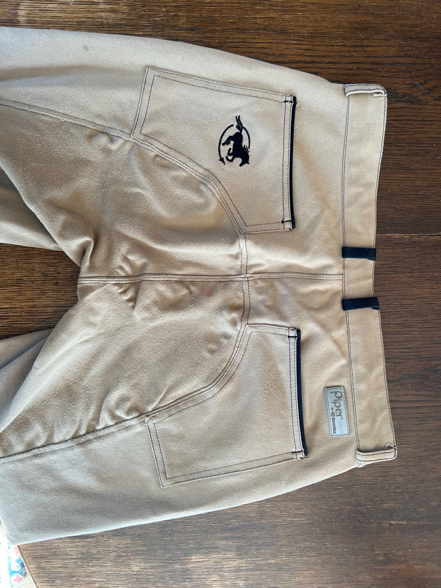 SmartPak low rise knee patch piper breeches