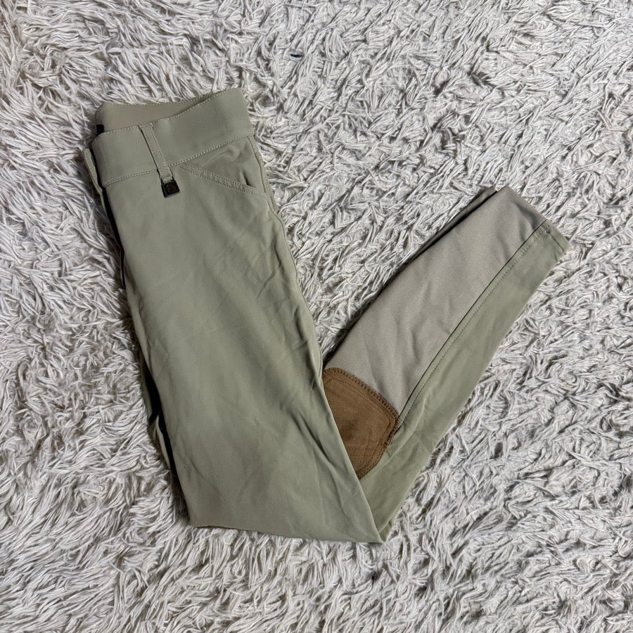 Women’s Size 26L Tan Romfh Knee Patch Horseback Riding Breeches