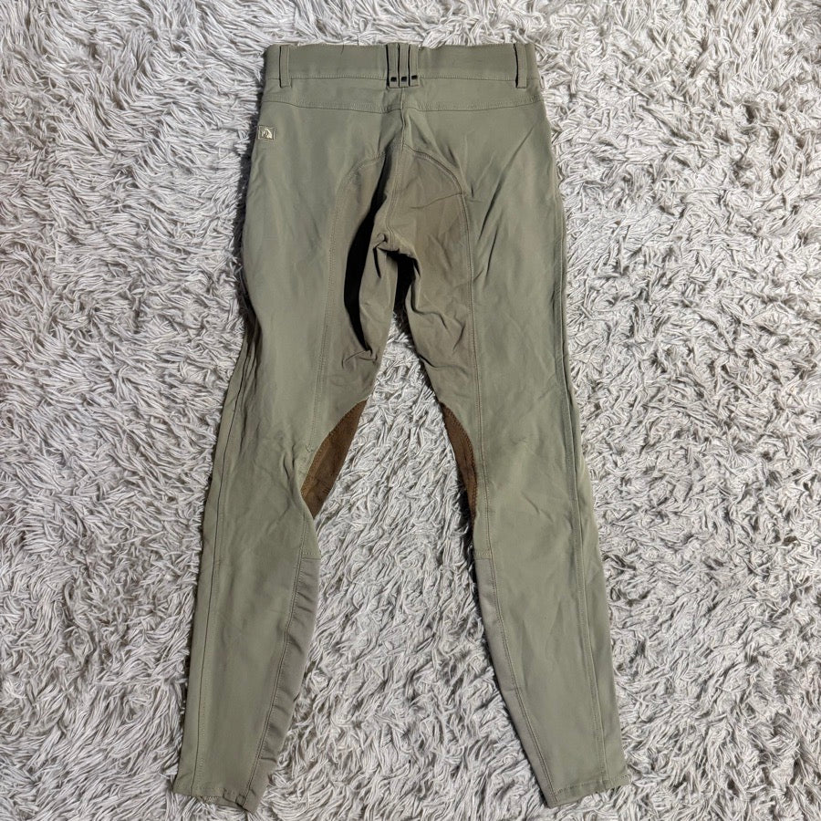 Women’s Size 26L Tan Romfh Knee Patch Horseback Riding Breeches