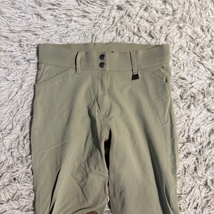 Women’s Size 26L Tan Romfh Knee Patch Horseback Riding Breeches