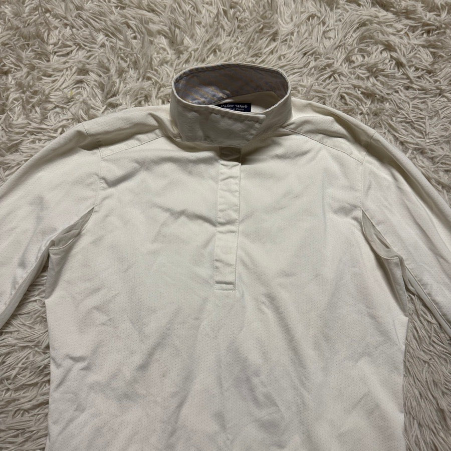 Women’s Small White Essex Classics Long Sleeve Horseback Riding Show Shirt