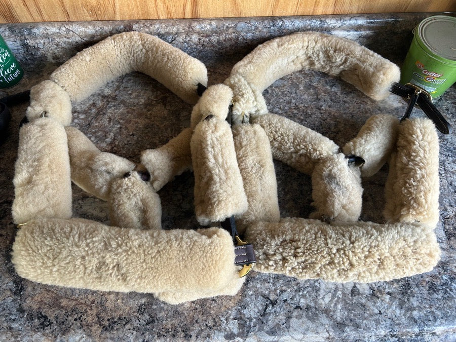 Sheepskin Leather Halter Covers