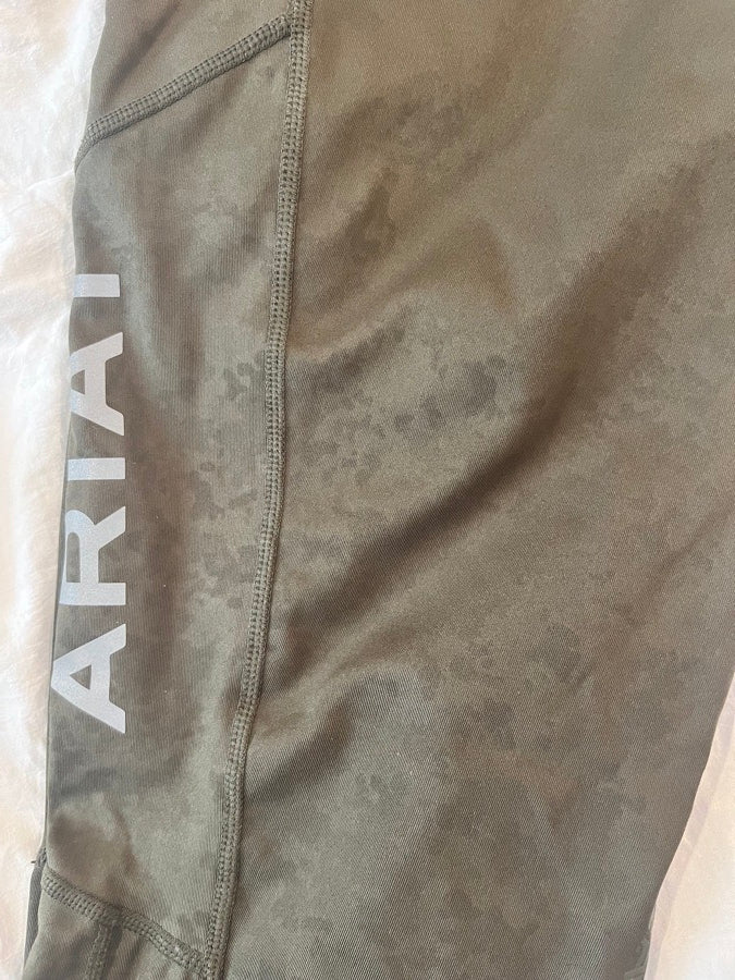 Ariat tek tights green camo large
