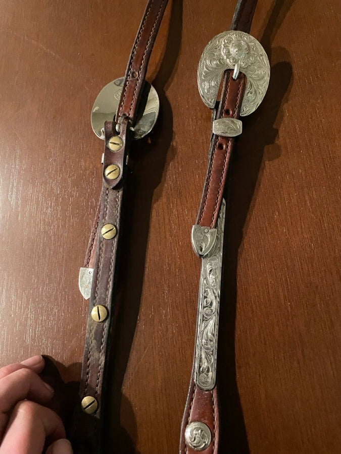 Dale Chavez 16” Western Show Saddle, Headstall and Roman Reins