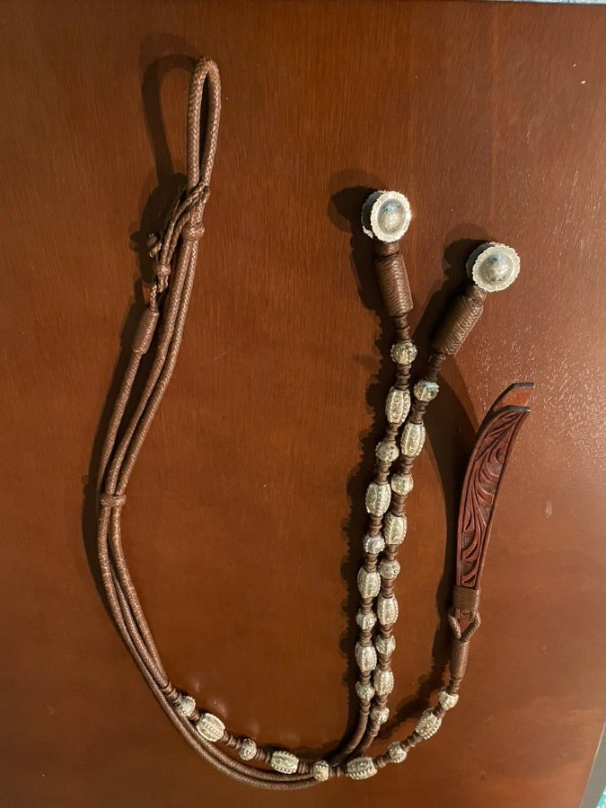 Dale Chavez 16” Western Show Saddle, Headstall and Roman Reins