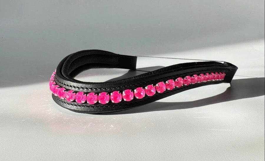 OTHER Hot Pink Crystal Browband (5)