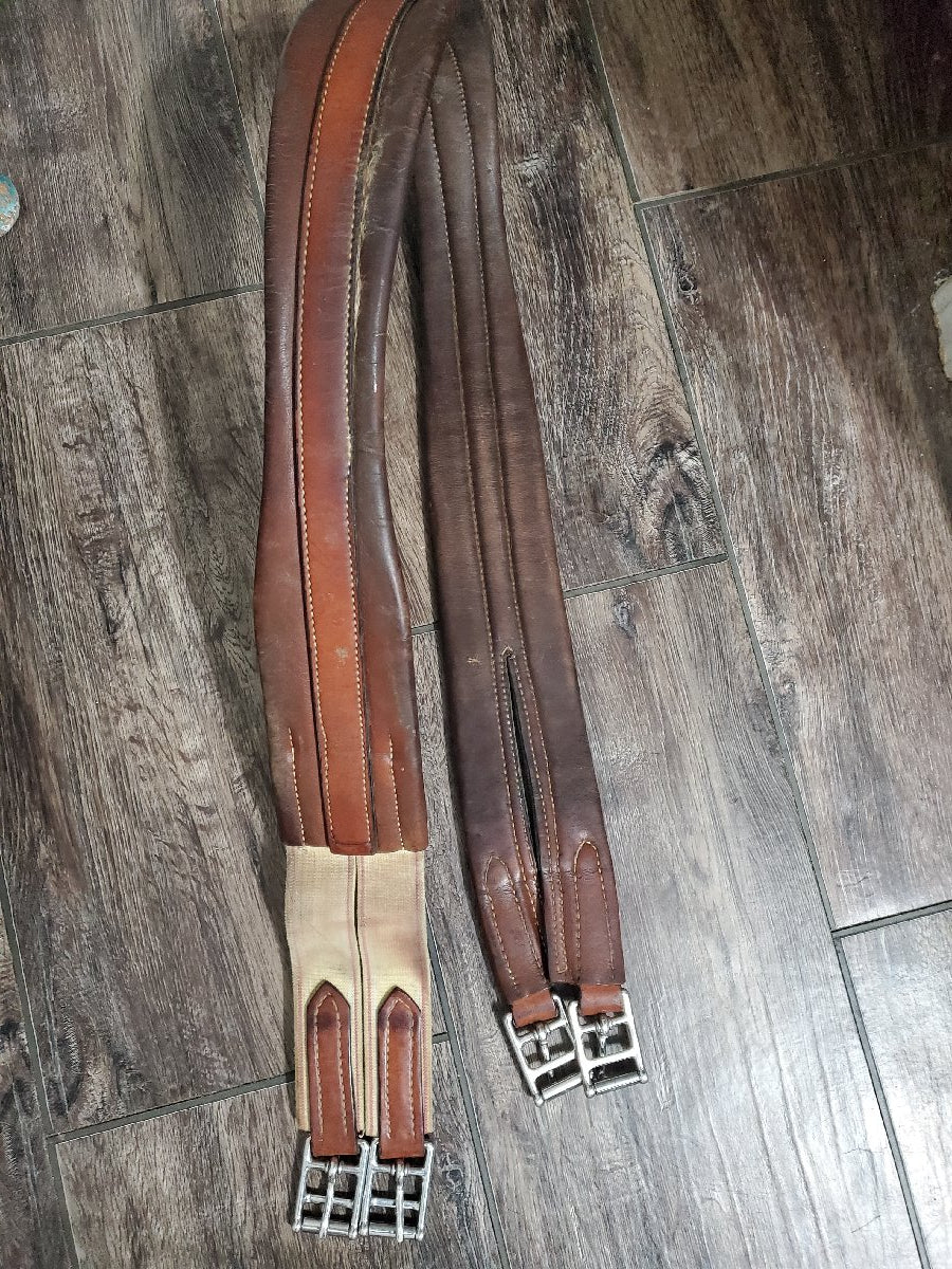 50" leather girth