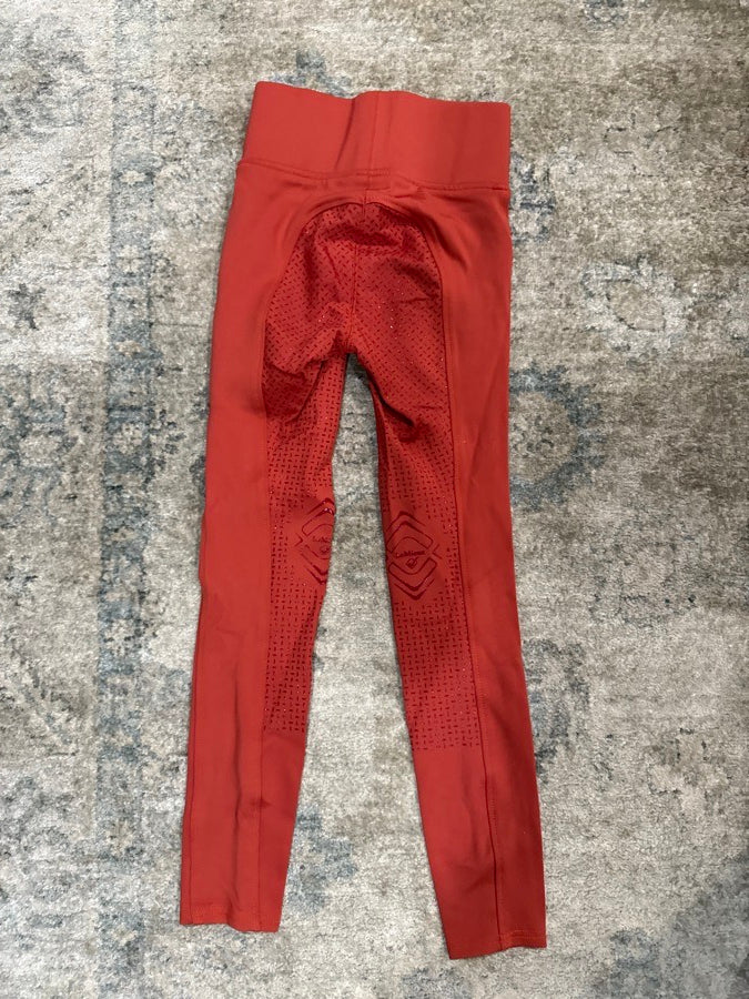 LEMIEUX Orange Lemieux riding pants kids size 11/ 12 (2)