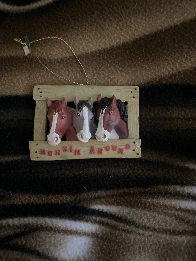 Horsin Around Christmas Ornament
