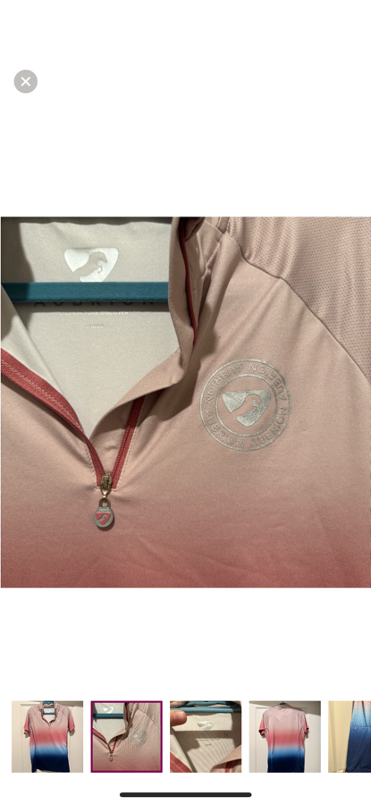 Other Aubrion pink and blue ombré short sleeve top (2)