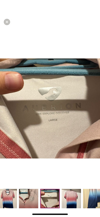 Other Aubrion pink and blue ombré short sleeve top (3)