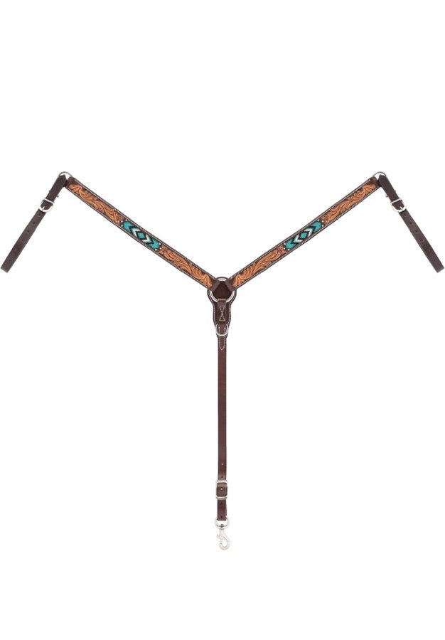 DOUBLE TT Double T saddle. size 14, with matching tack (6)
