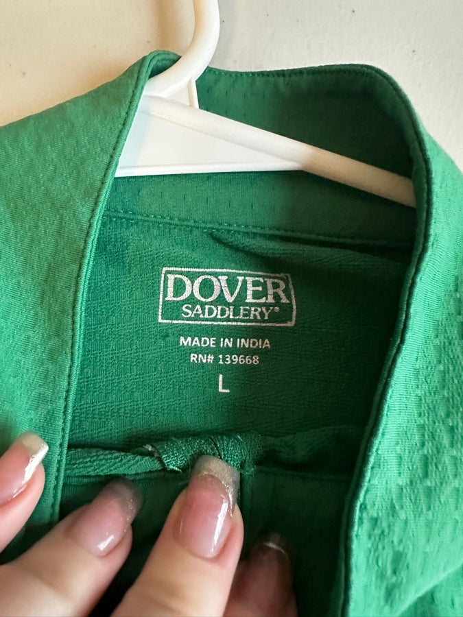 DOVER SADDLERY Green Dover Saddlery Long Sleeve Coolblast (6)