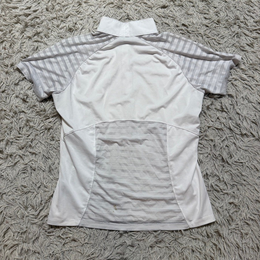 ARIAT Women’s XL White Ariat Short Sleeve Horseback Riding Show Shirt (4)
