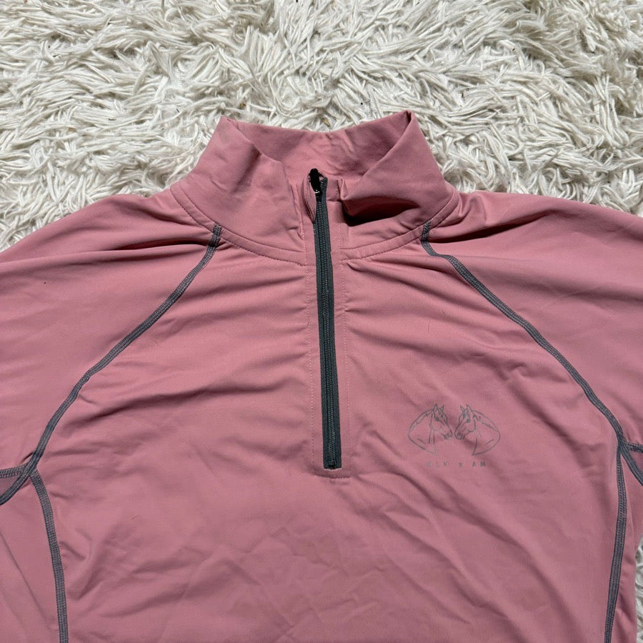 Women’s Large Pink HLH Long Sleeve Horseback Riding Sunshirt. Good Condition.