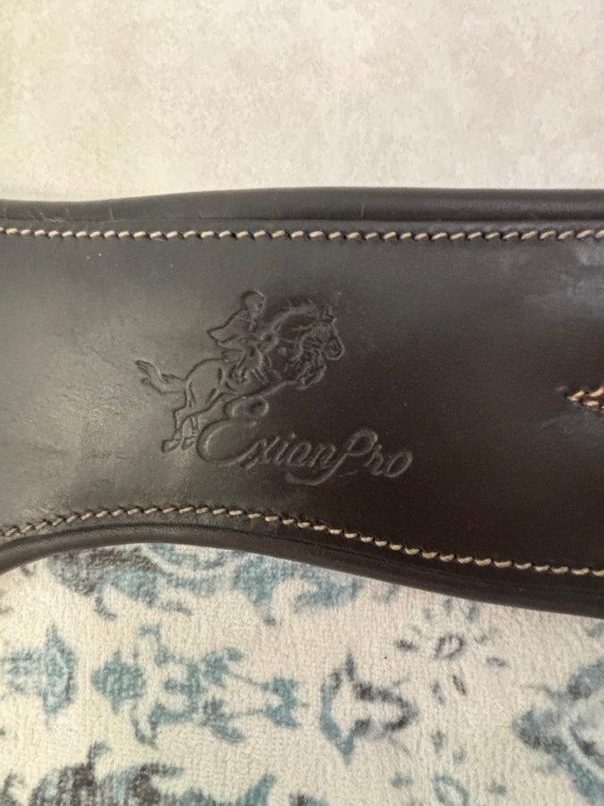 54in leather Exion pro stud girth with martingale clasp