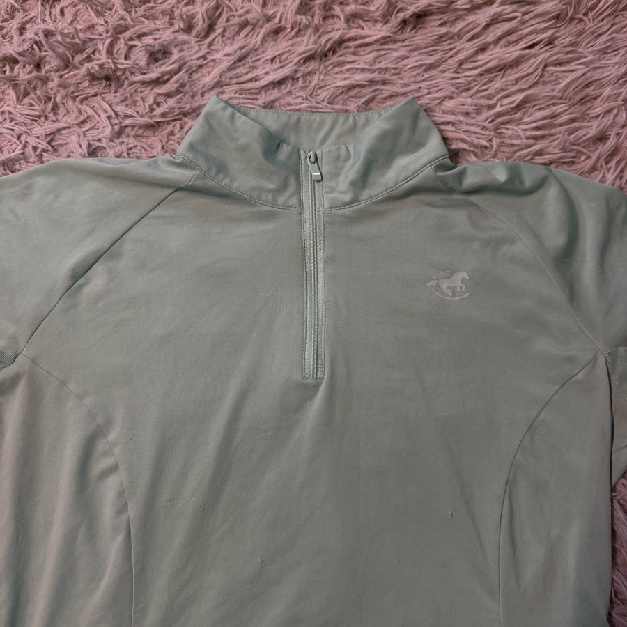 SMARTPAK Women’s Medium Mint Green Smartpak Short Sleeve Horseback Riding Sunshirt (2)