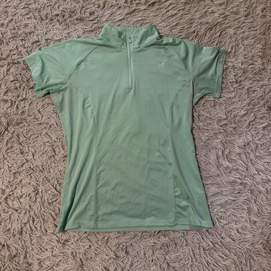 SMARTPAK Women’s Medium Mint Green Smartpak Short Sleeve Horseback Riding Sunshirt