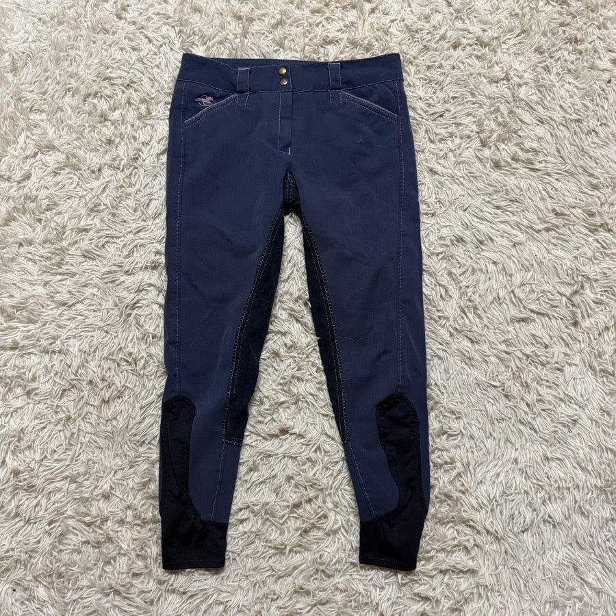 Women’s Navy Smartpak Piper Full Seat Horseback Riding Breeches. Good Condition.