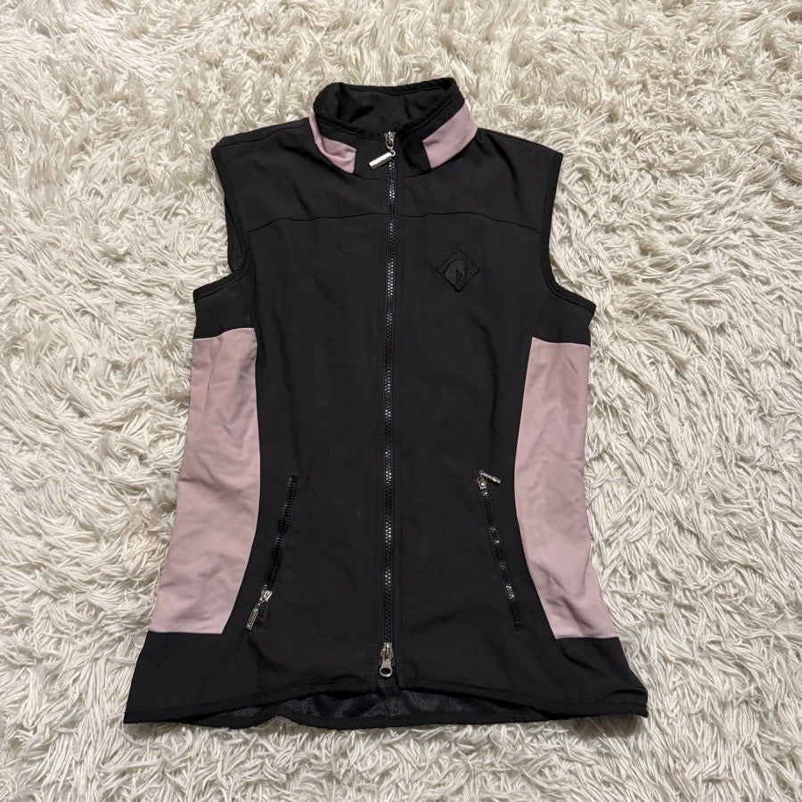 Women’s XS Black/Pink Arista Equestrian Horseback Riding Vest. Good Condition.