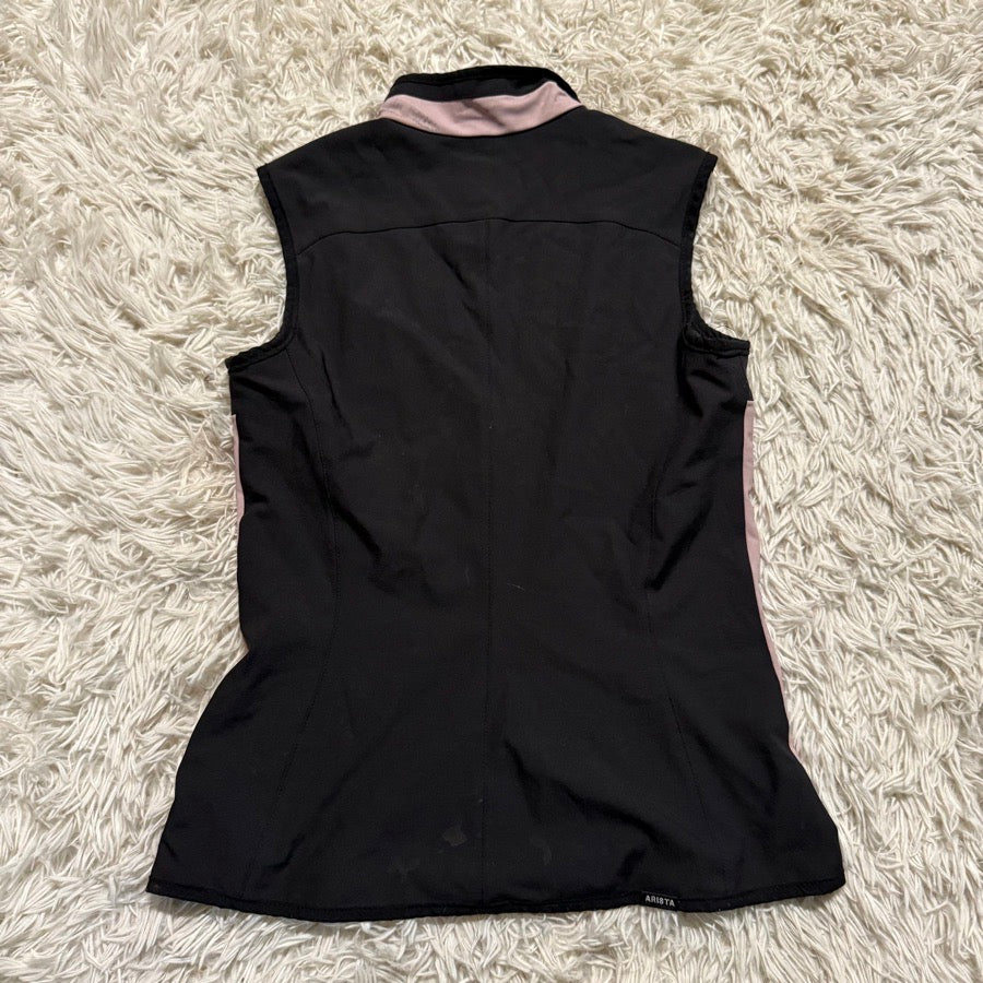 Women’s XS Black/Pink Arista Equestrian Horseback Riding Vest. Good Condition.