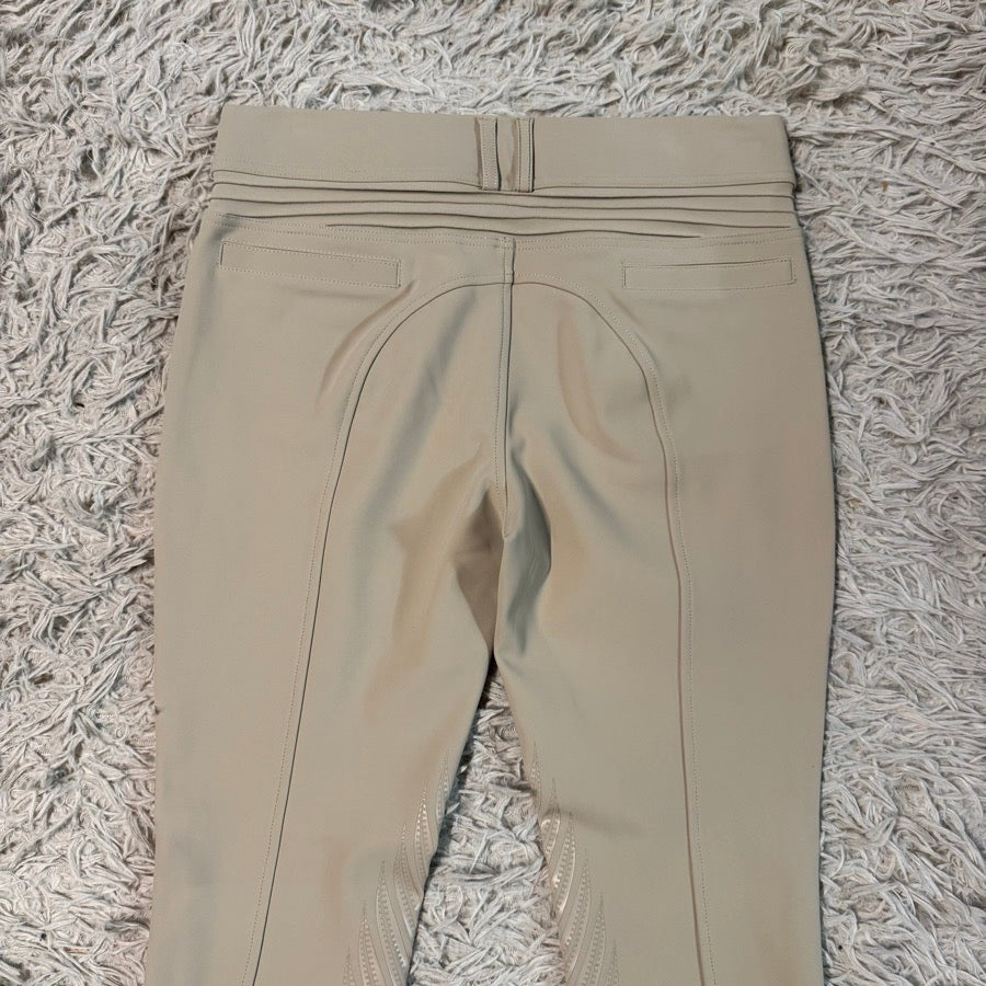 New Size 30R Tan Samshield Chloe Script Knee Patch Horseback Riding Breeches