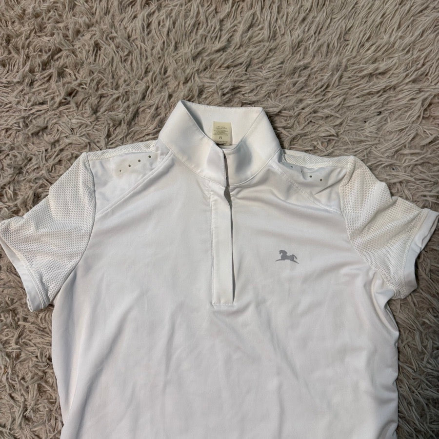 RJ CLASSICS Women’s Medium White RJ Classics Short Sleeve Horseback Riding Show Shirt (2)