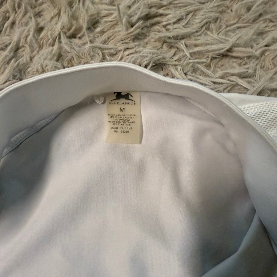 RJ CLASSICS Women’s Medium White RJ Classics Short Sleeve Horseback Riding Show Shirt (3)