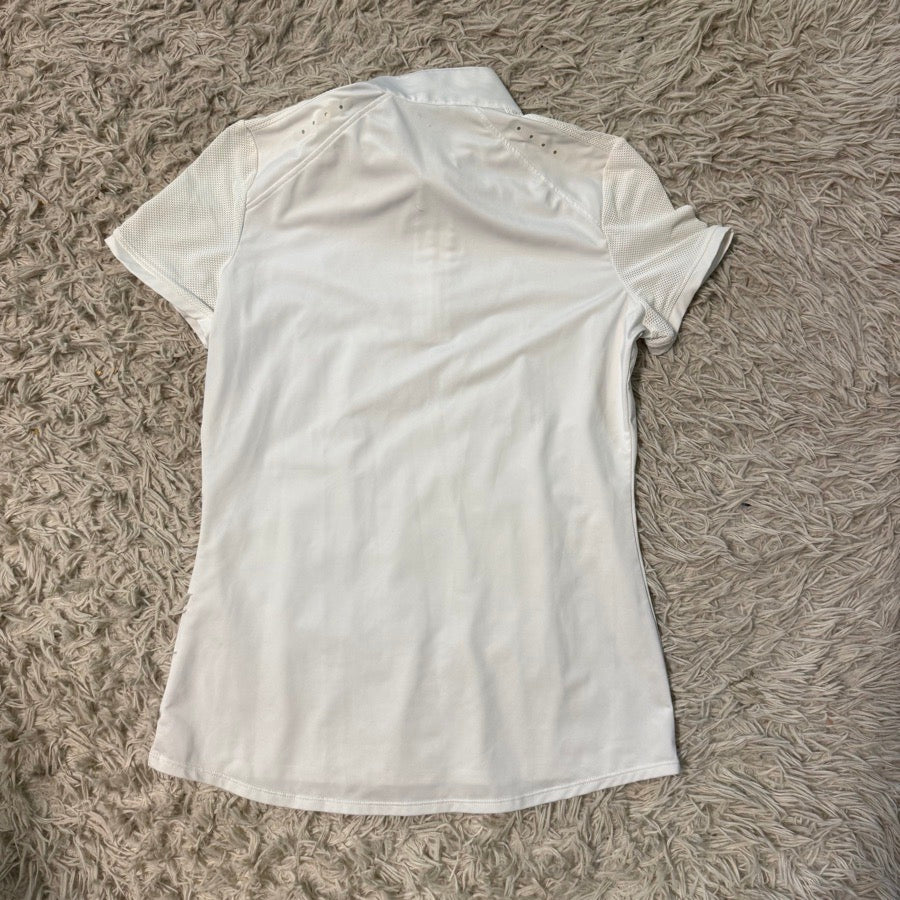 RJ CLASSICS Women’s Medium White RJ Classics Short Sleeve Horseback Riding Show Shirt (4)