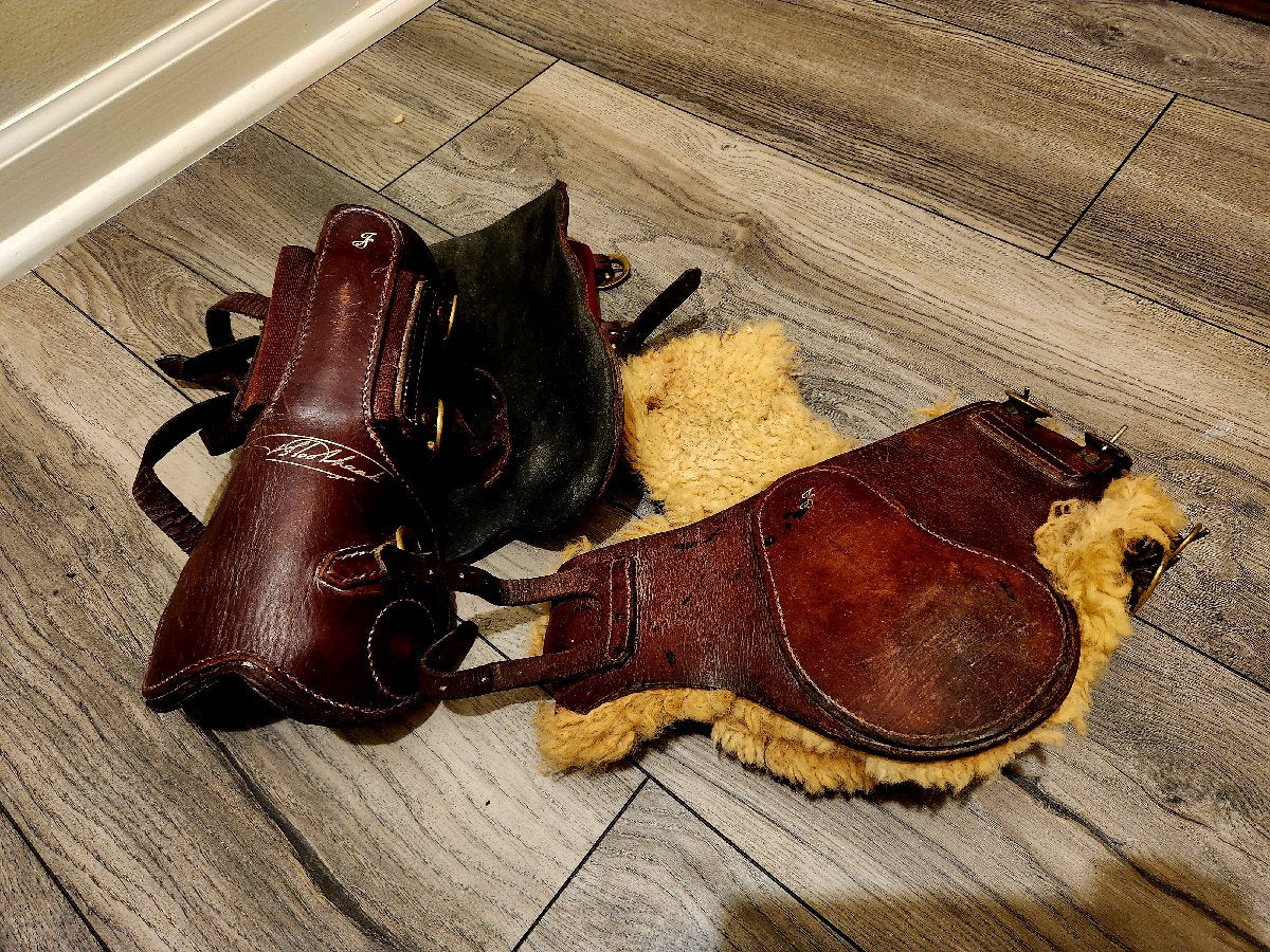 Front and back Leather jump boots