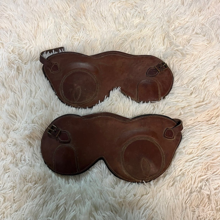 Size 3 Brown Leather CWD Horseback Riding Hind Jumping Boots. Good Condition.