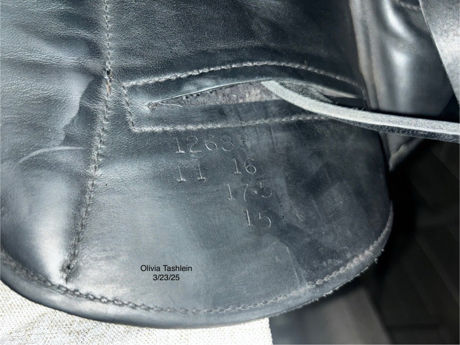 CUSTOM SADDLERY Custom Saddlery 17.5” Wolfgang Omni Monoflap Dressage Saddle (8)