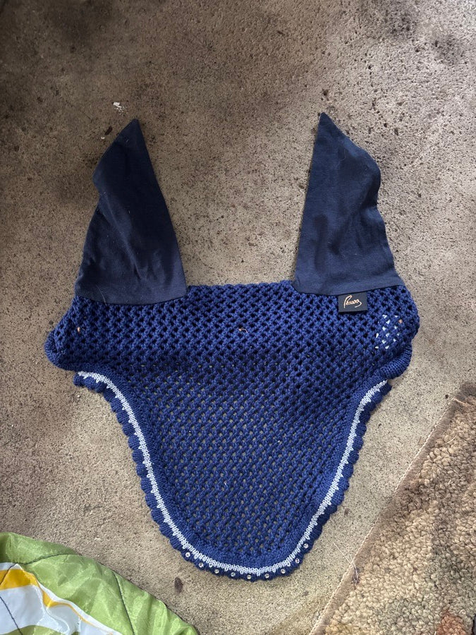 Pessoa Navy Ear Bonnet