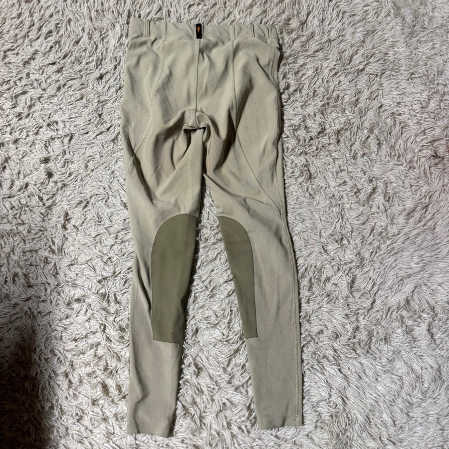 Women’s XL Tan Kerrits Knee Patch Horseback Riding Tights Breeches. Good Cond.