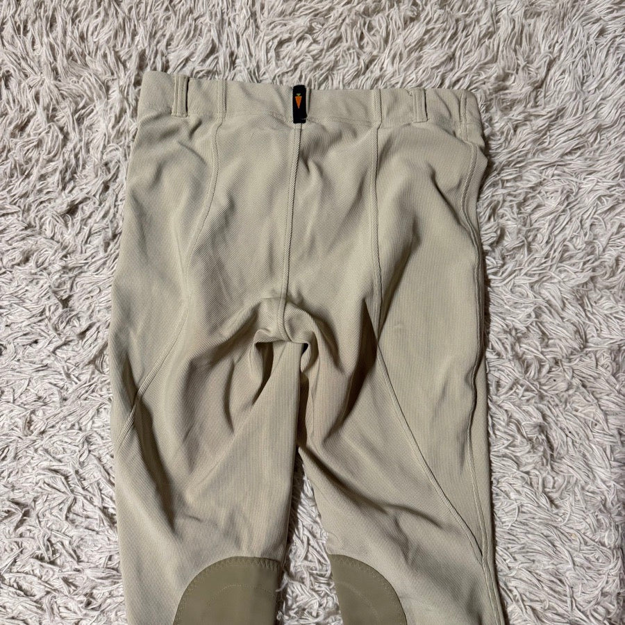 Women’s XL Tan Kerrits Knee Patch Horseback Riding Tights Breeches. Good Cond.