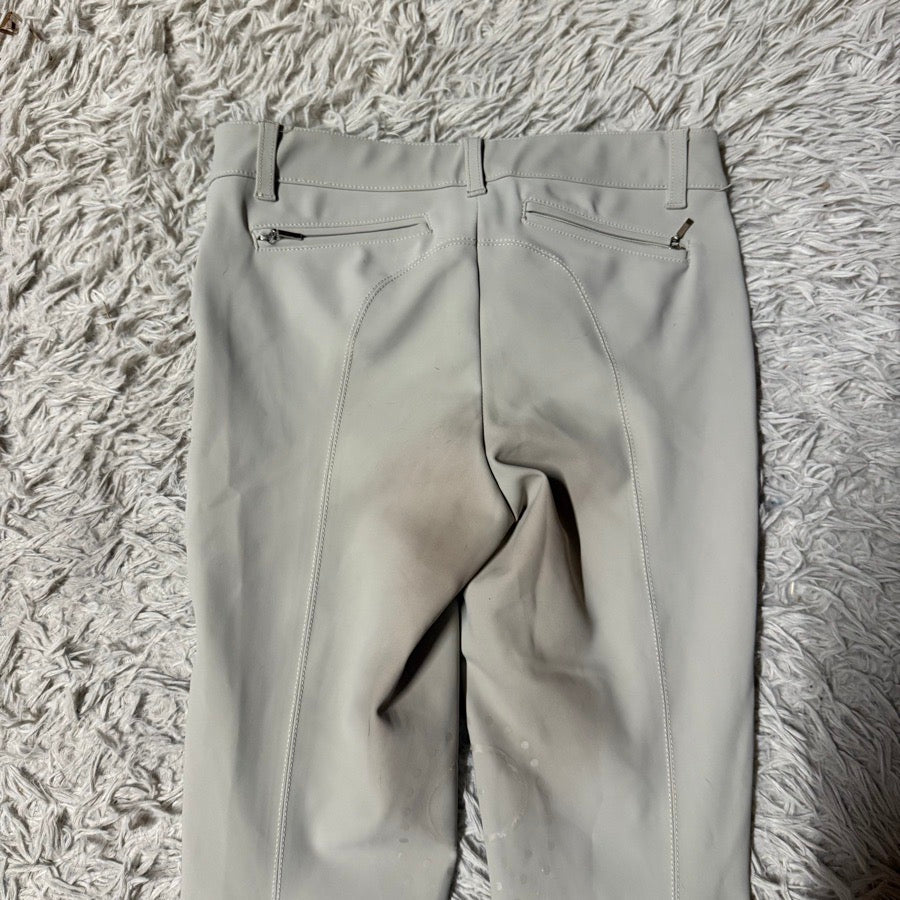 Women’s Size IT40 Tan Ego 7 Knee Patch Horseback Riding Breeches. Good Condition