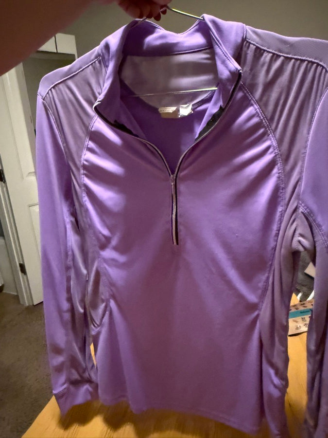 Fits lavender sunshirt