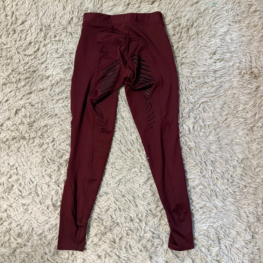 Women’s Size 10 Burgundy Goldstar Equestrian Full Seat Horseback Riding Breeches