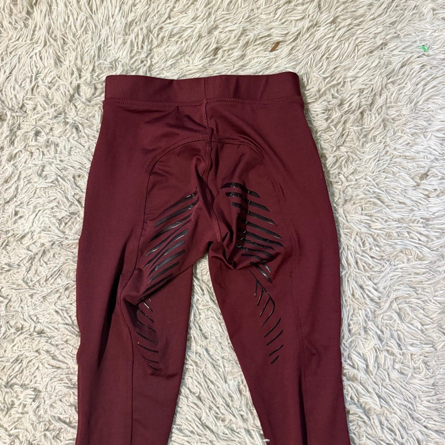 Women’s Size 10 Burgundy Goldstar Equestrian Full Seat Horseback Riding Breeches