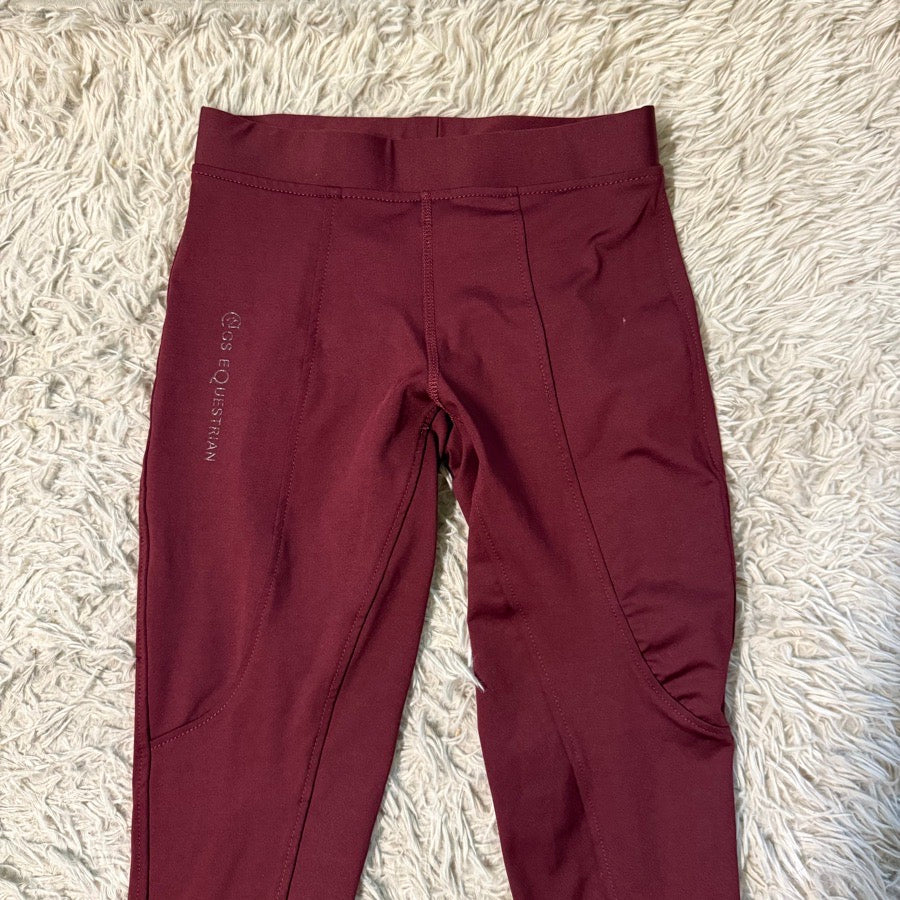 Women’s Size 10 Burgundy Goldstar Equestrian Full Seat Horseback Riding Breeches
