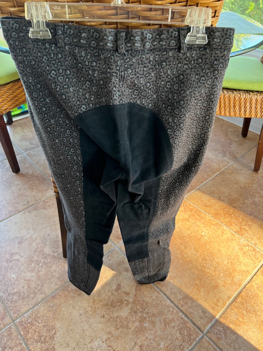 Leopard Print Full Seat Riding Pants