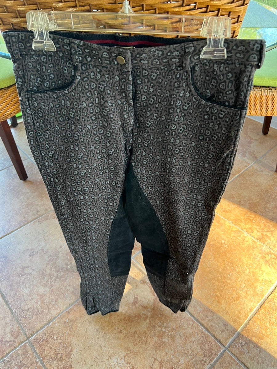 Leopard Print Full Seat Riding Pants
