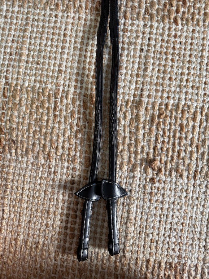 DY'ON NWT Dy’on DC 1/2" Rubber Reins (Black, Cob) (4)