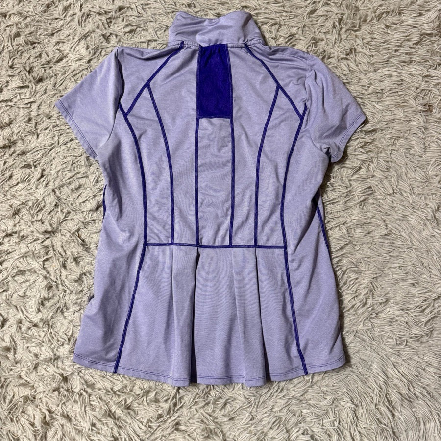 RIDING SPORT Women’s Large Purple Riding Sport Short Sleeve Horseback Riding Sunshirt (4)