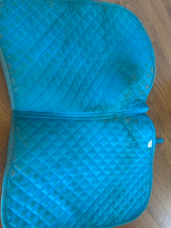 Teal saddle pad