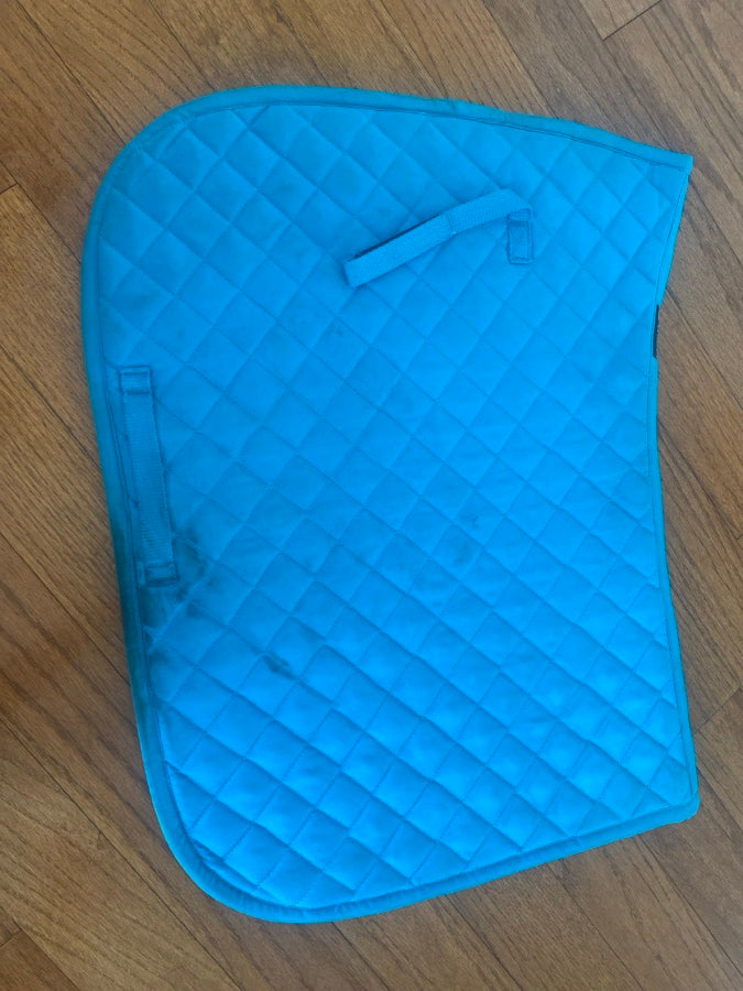 Teal saddle pad