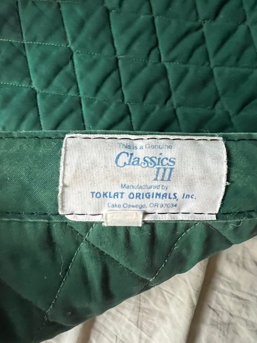 Green saddle pad